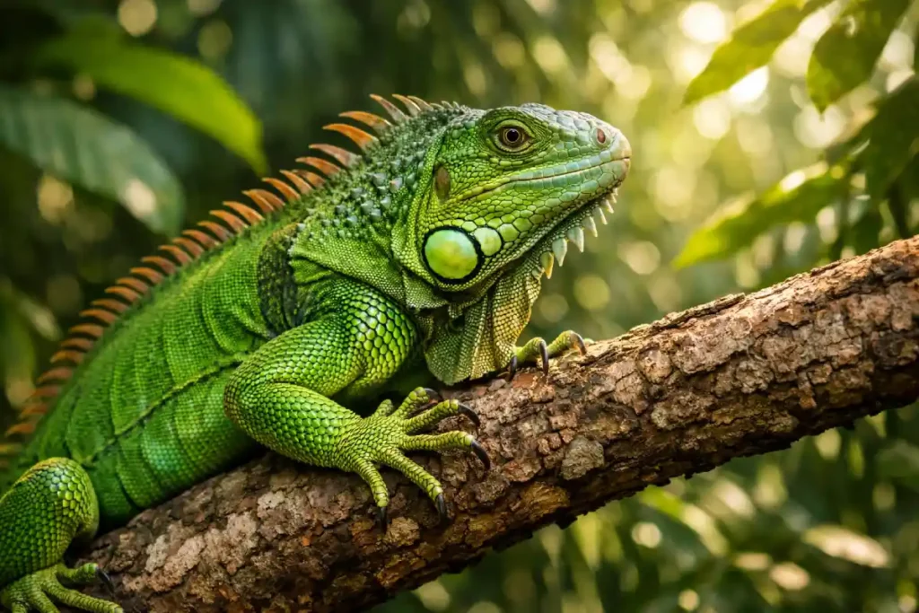 lézard vert : conseils chauffage et santé